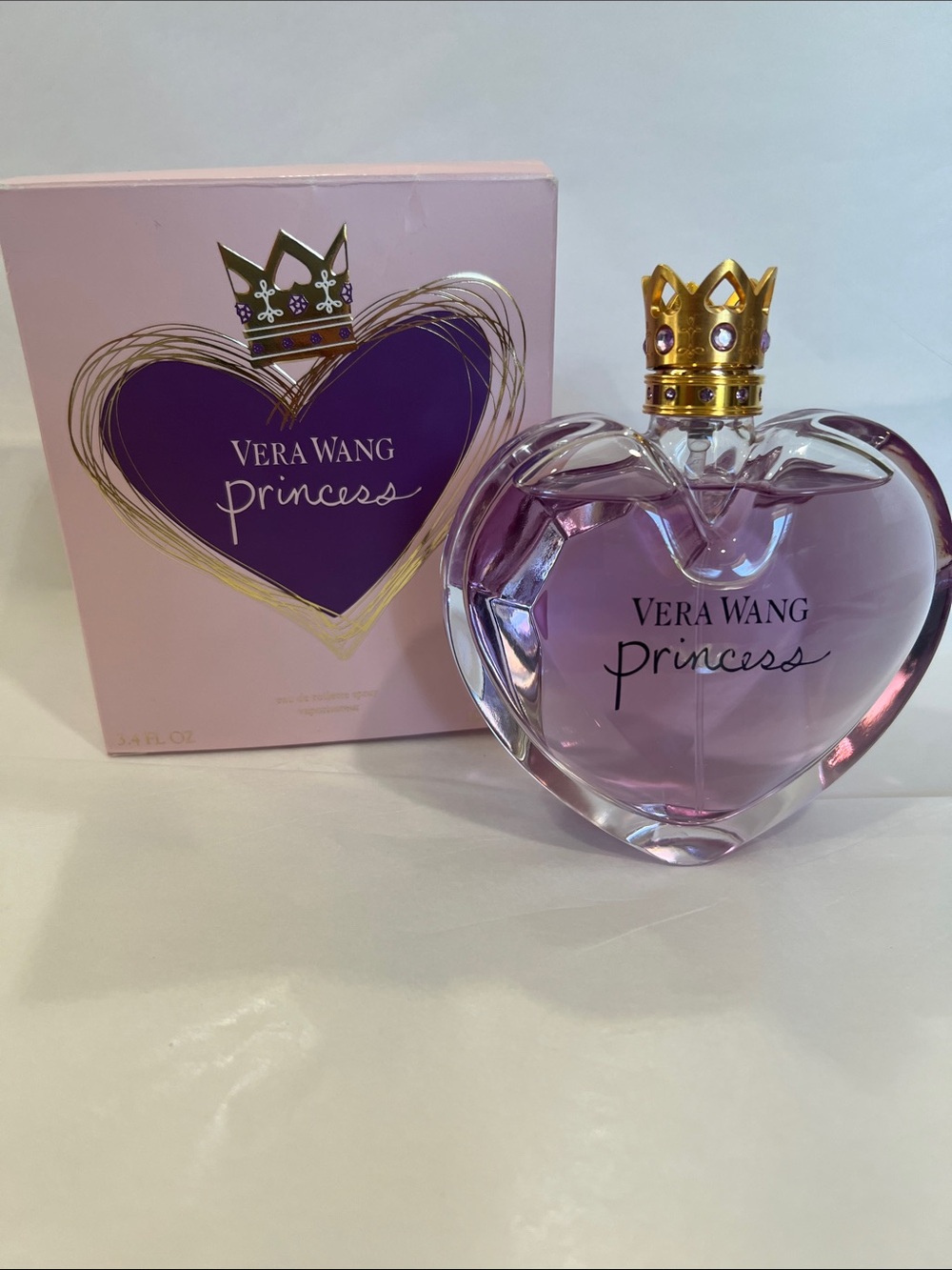 Vera Wang Princess Heart-Shaped perf..in Light Pink and Gold